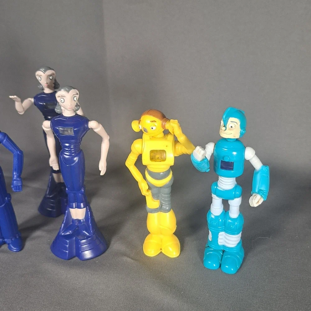 VTG 2005 Robots Movie‎ Burger King Toy Lot Rodney Piper Cappy Ratchet Y2K Retro